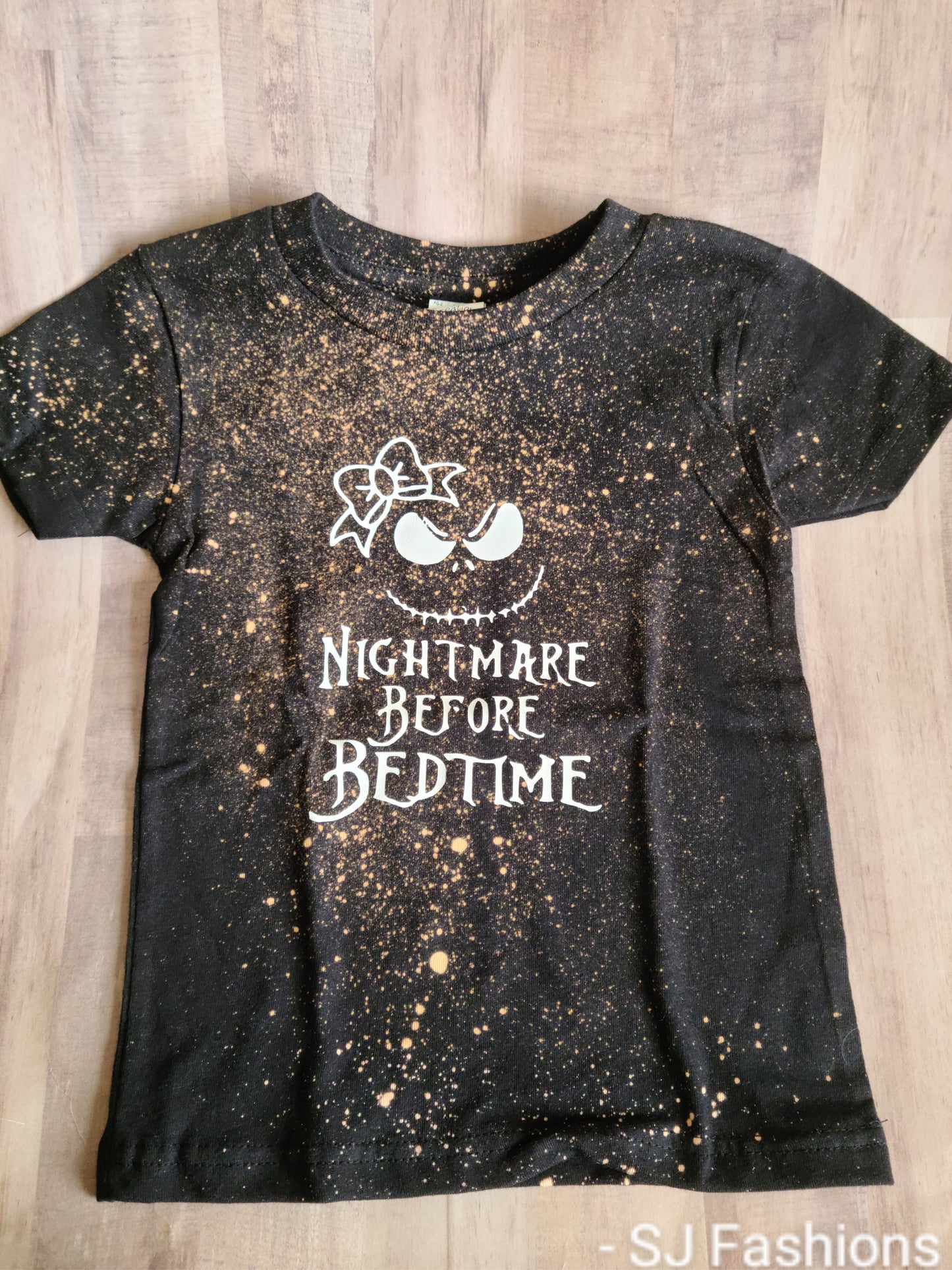 Nightmare Before Bedtime Girls Shirt Halloween Acid