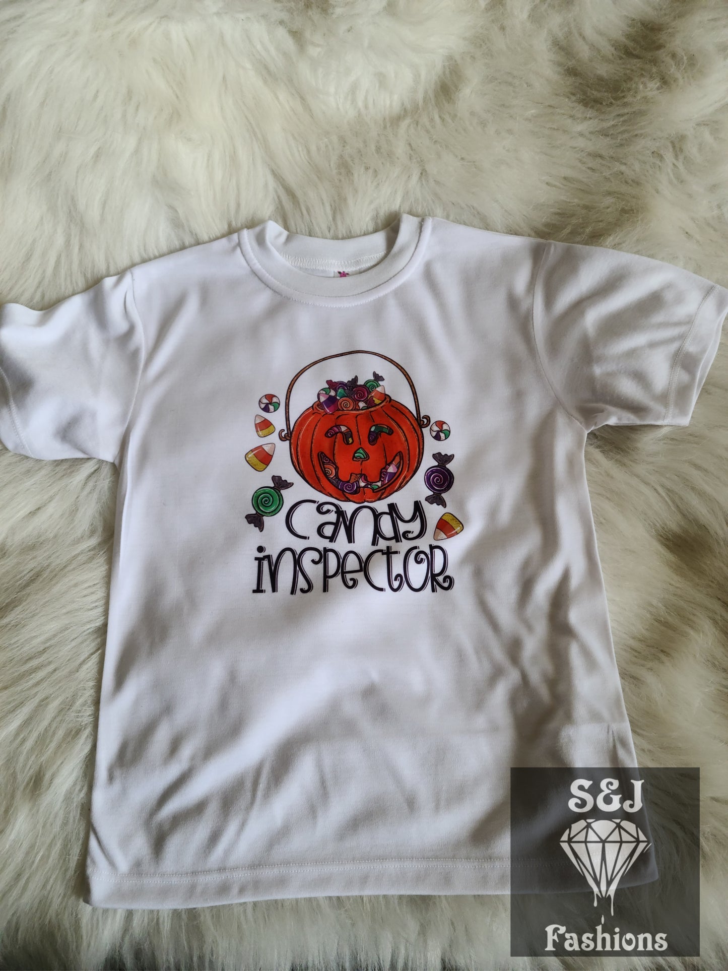 Candy Inspector Halloween Girls Shirt Boys Shirt