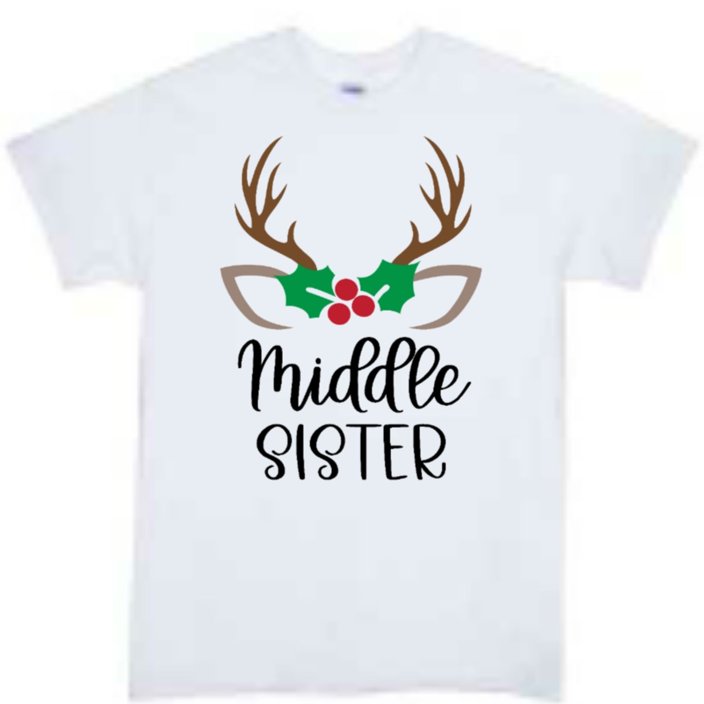 Middle Sister Christmas Boys Shirt Girls Shirt Ladies Shirt Mens Shirt