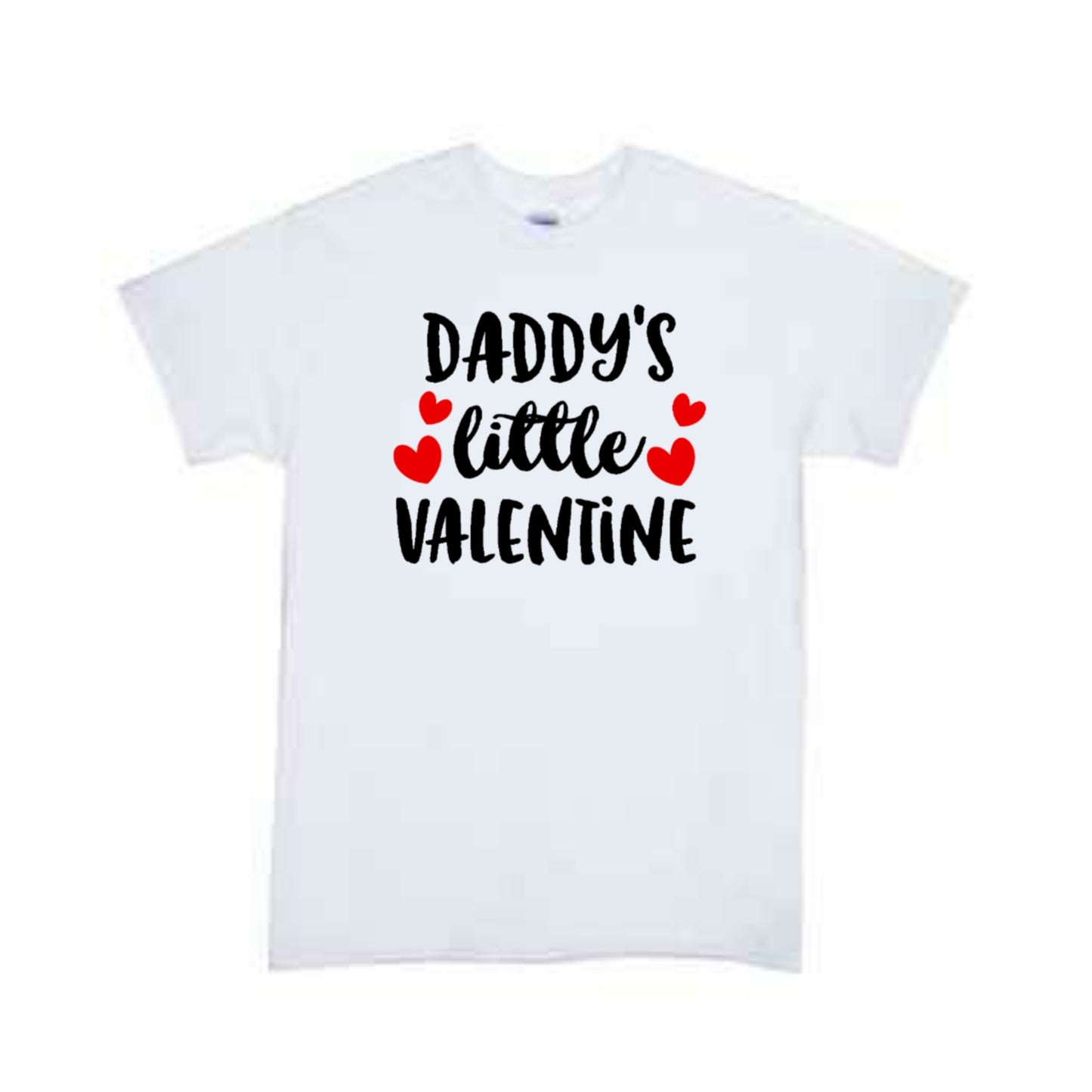 Daddy's little Valentine Girls Shirt Boys Shirt