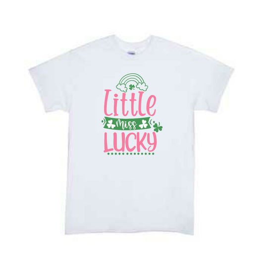 Little Miss Lucky St Patrick's Girls Shirt Boys Shirt