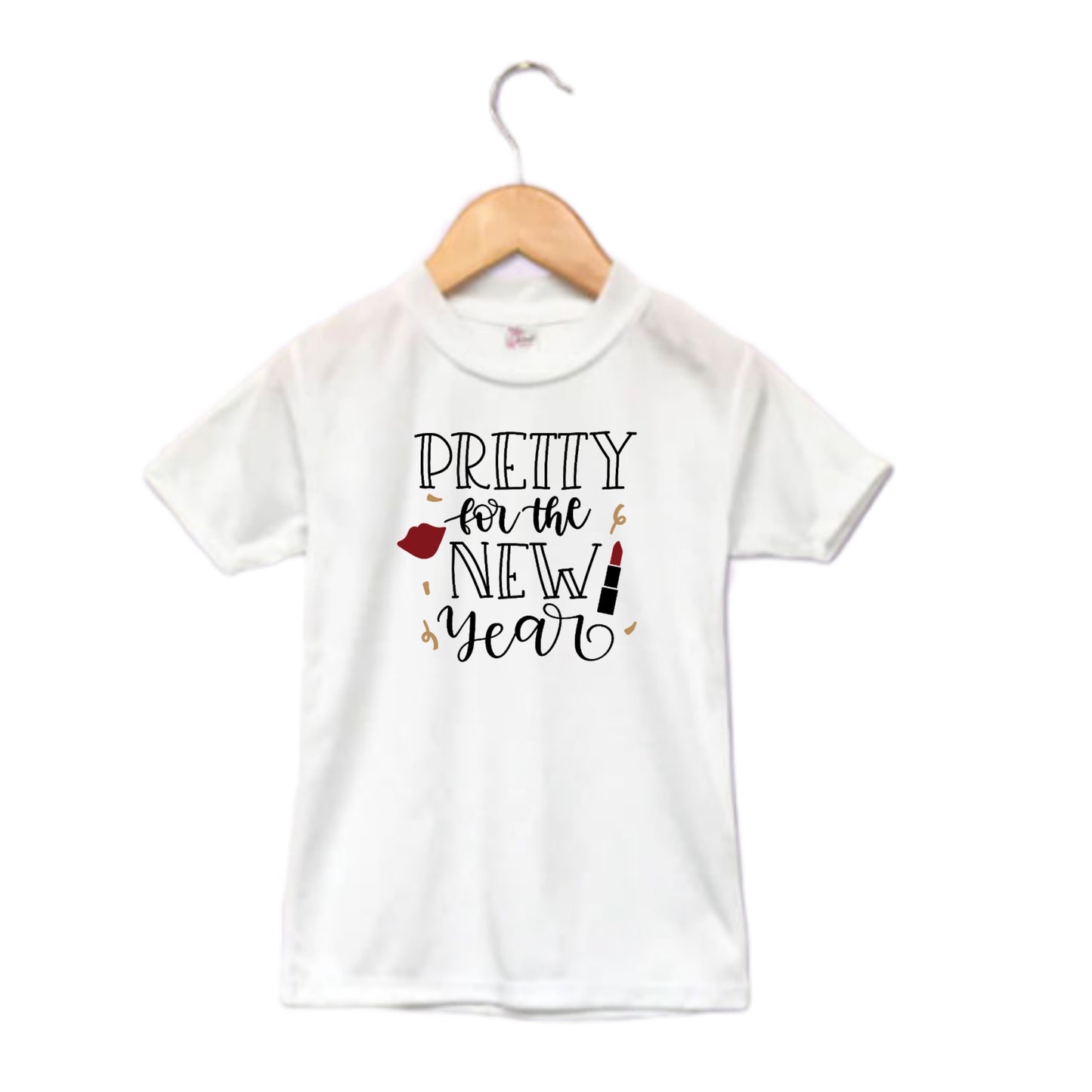 Pretty for the new year Girls Shirt
