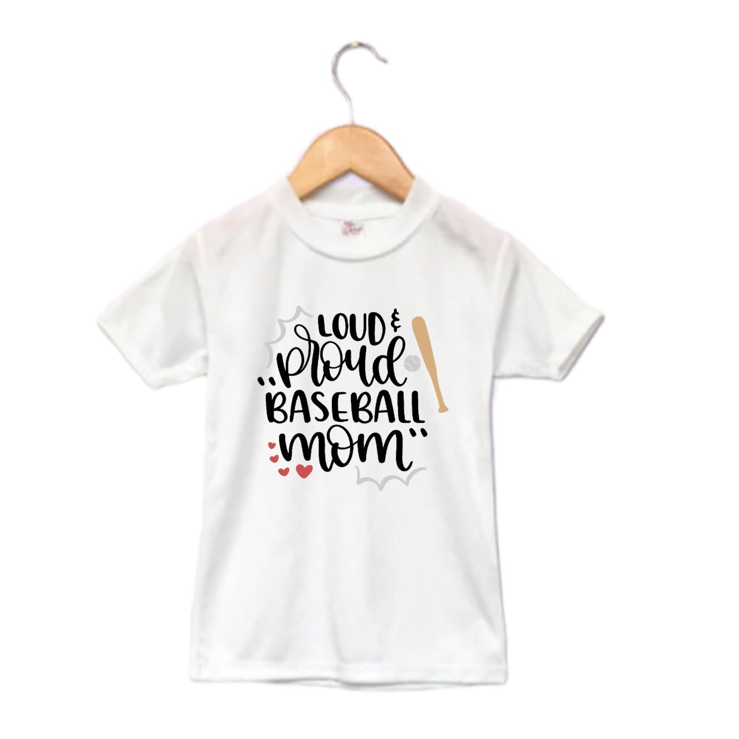 Loud & Proud baseball Mom Ladies Shirt
