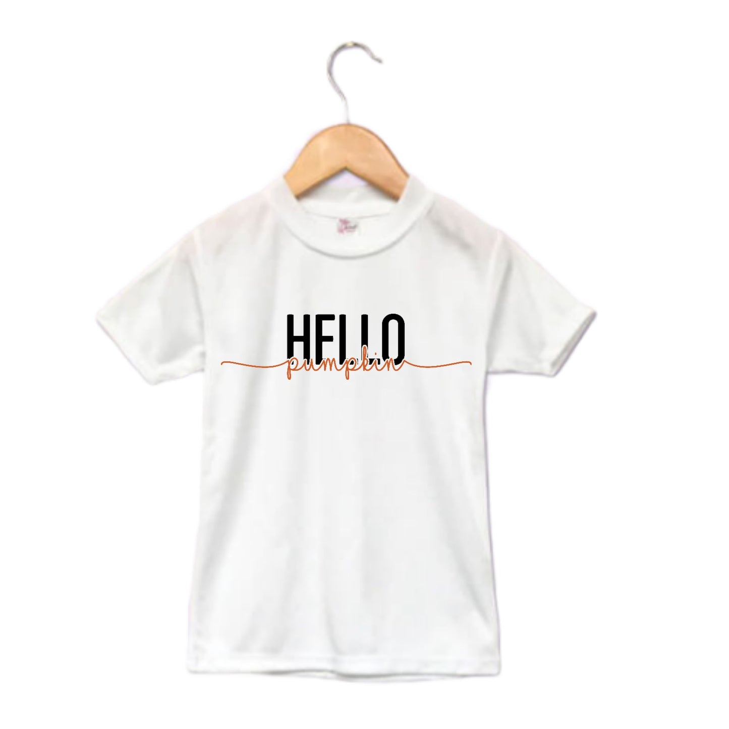 Hello Pumpkin Fall Girls Shirt Ladies Shirt Boys Shirt
