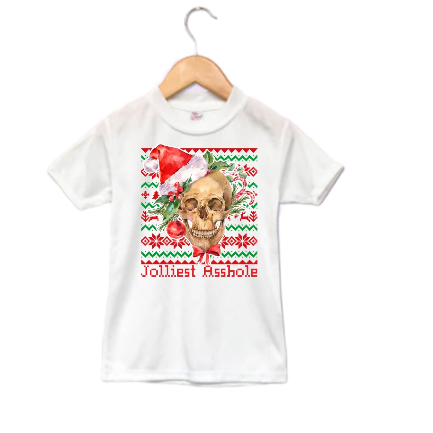 Jolliest Asshole Christmas Boys Shirt Girls Shirt Ladies Shirt Mens Shirt