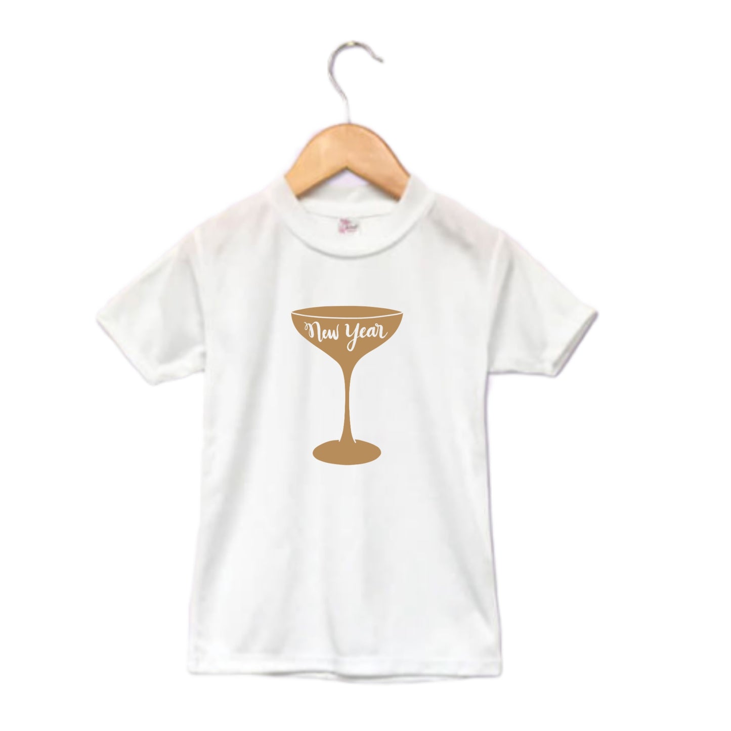 New Year Wine Glass Ladies Shirt