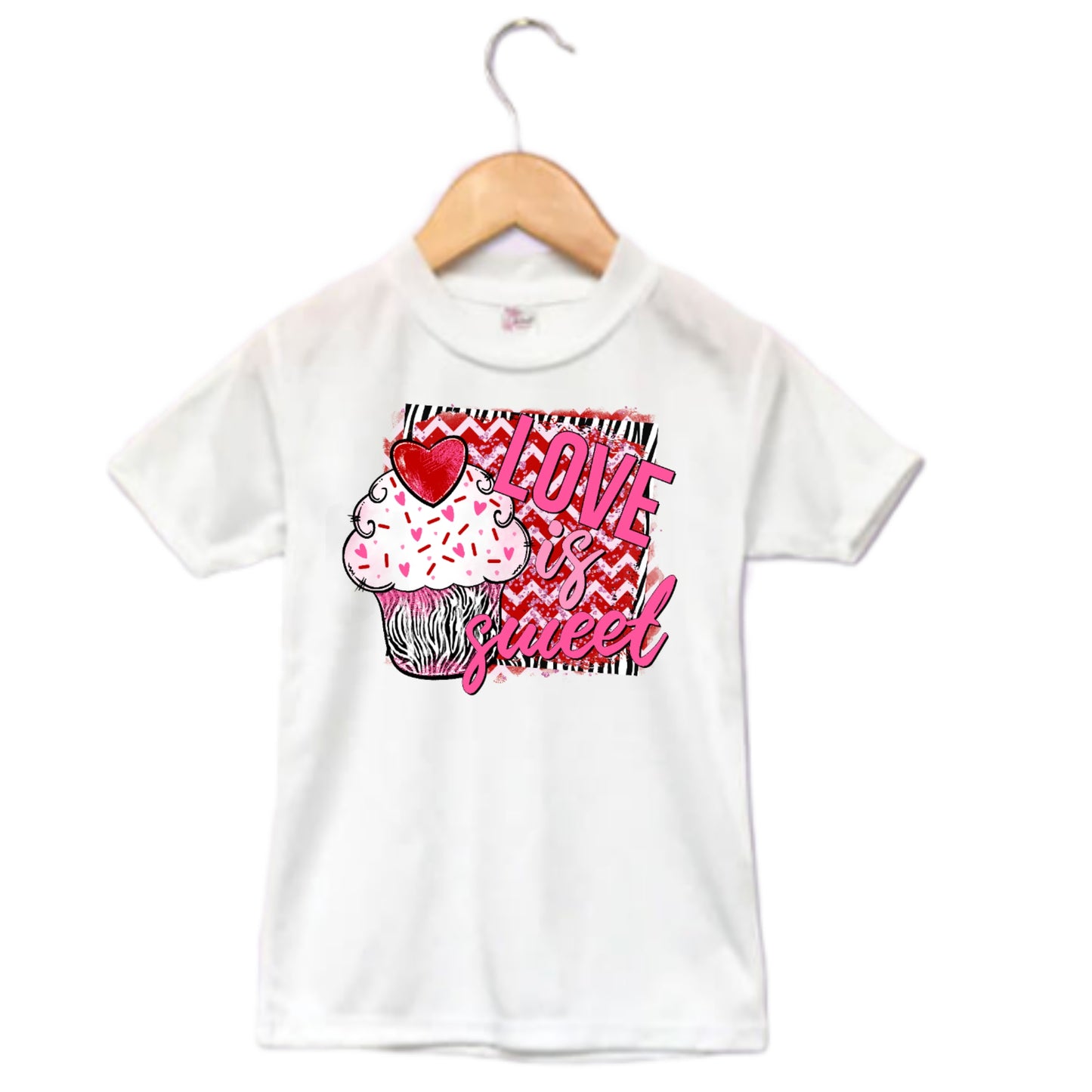 Love Is Sweet Valentines Girls Shirt