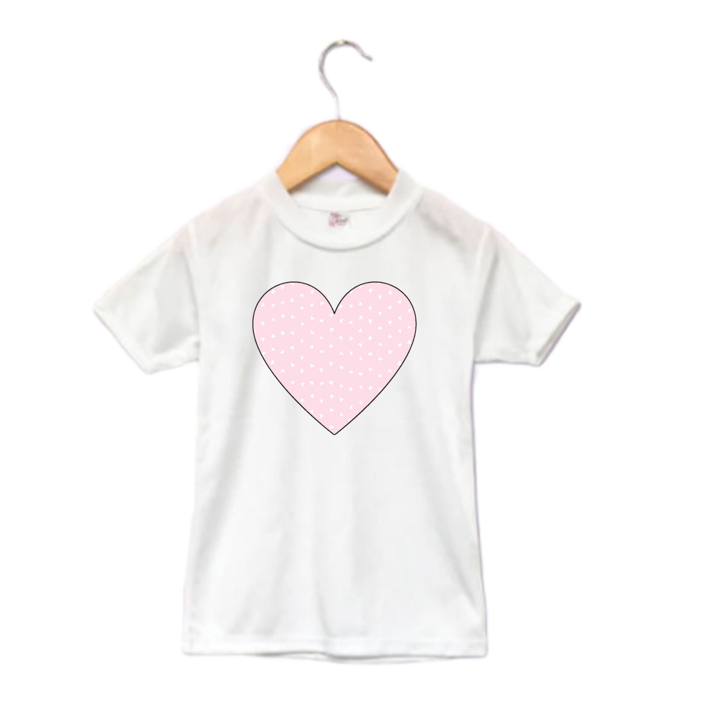 Pink Heart Girls Shirt Ladies Shirt Valentines