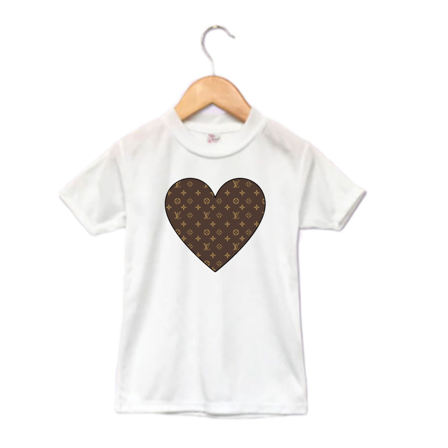 LV Heart Girls Shirt Ladies Shirt Valentines