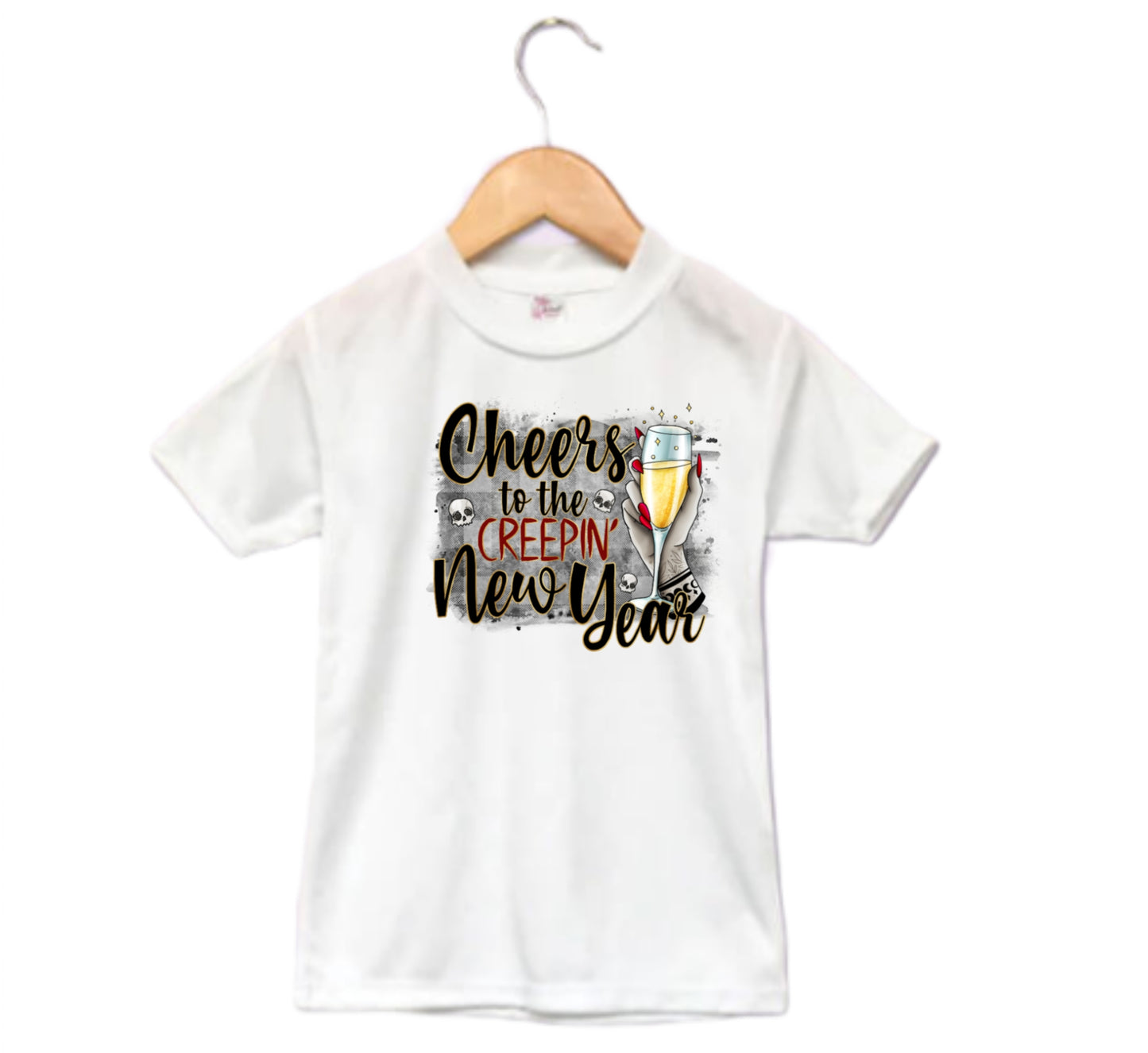 Cheers to the Creepin New Year Ladies Shirt