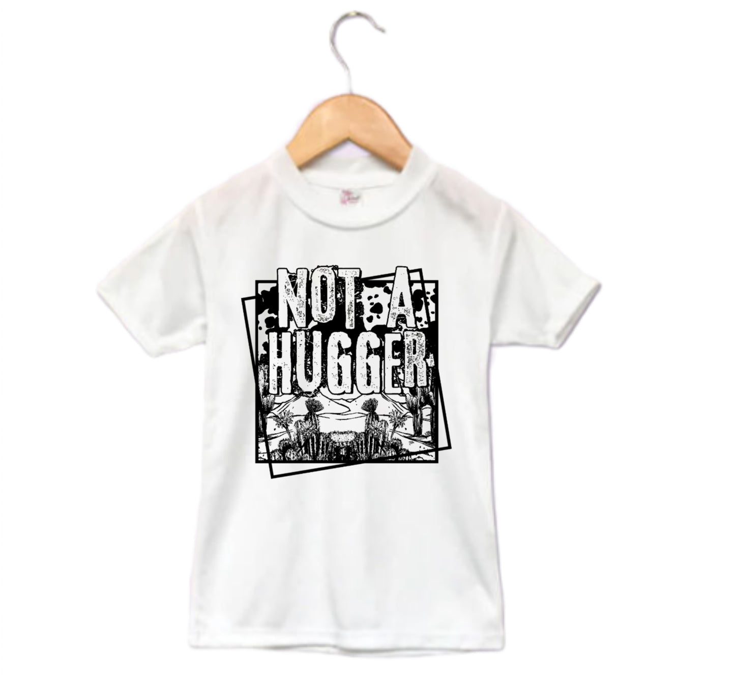 Not A Hugger Ladies Shirt Girls Shirt