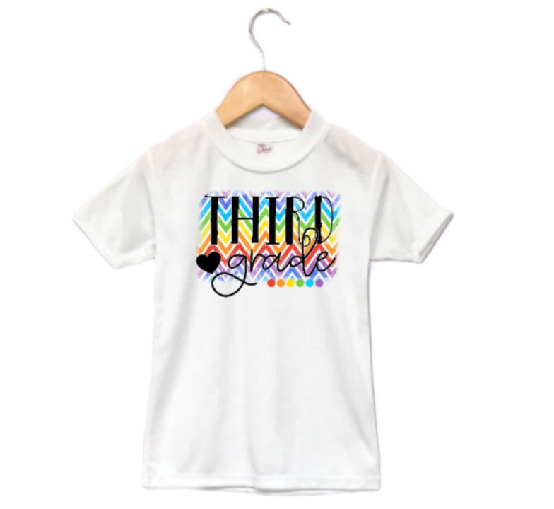 1st Grade Girls Shirt ANY GRADE Back to School