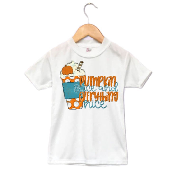 Pumpkin Spice and Everything Nice Fall Girls Shirt Ladies Shirt