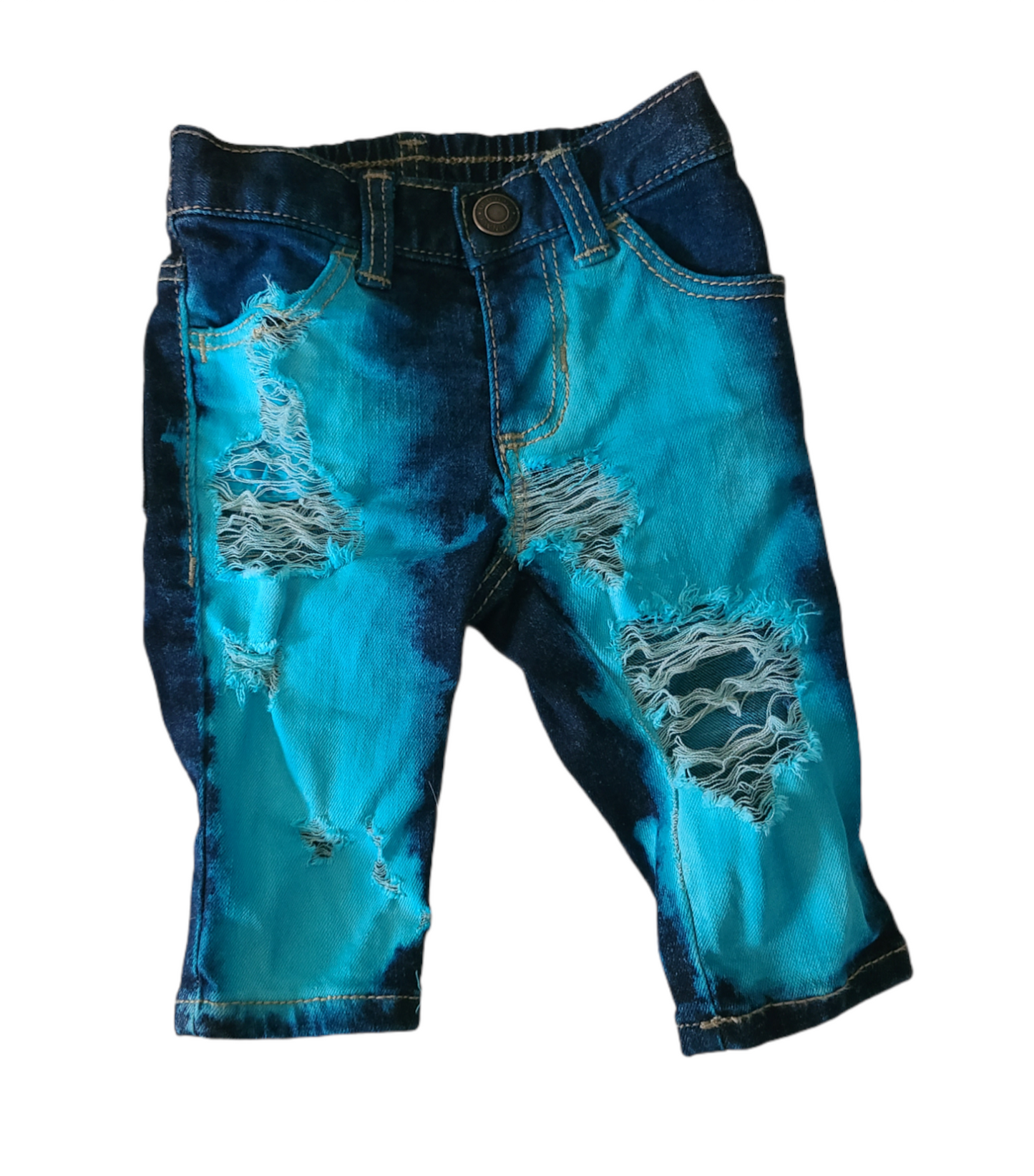 Blue Boys Distressed Jeans
