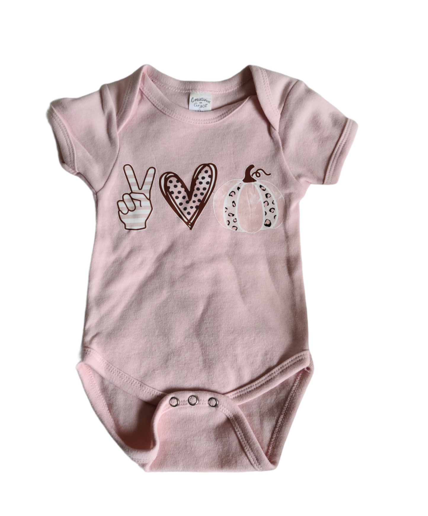Peace Love Pumpkin Fall Girls Shirt