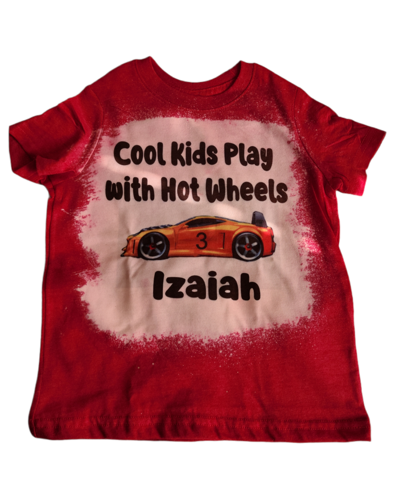 Cool Kids Play With Hot Wheels Personalized Girls Shirt Boys Shirt