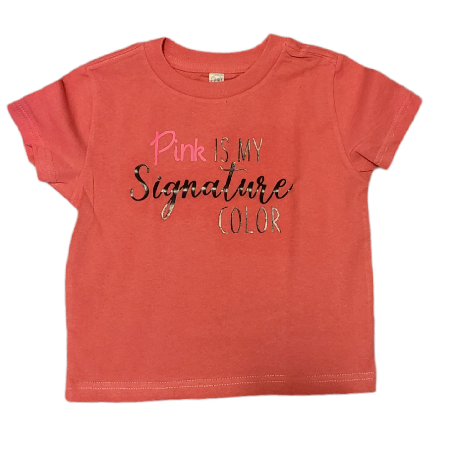 Pink Is My Signature Color Girls Shirt