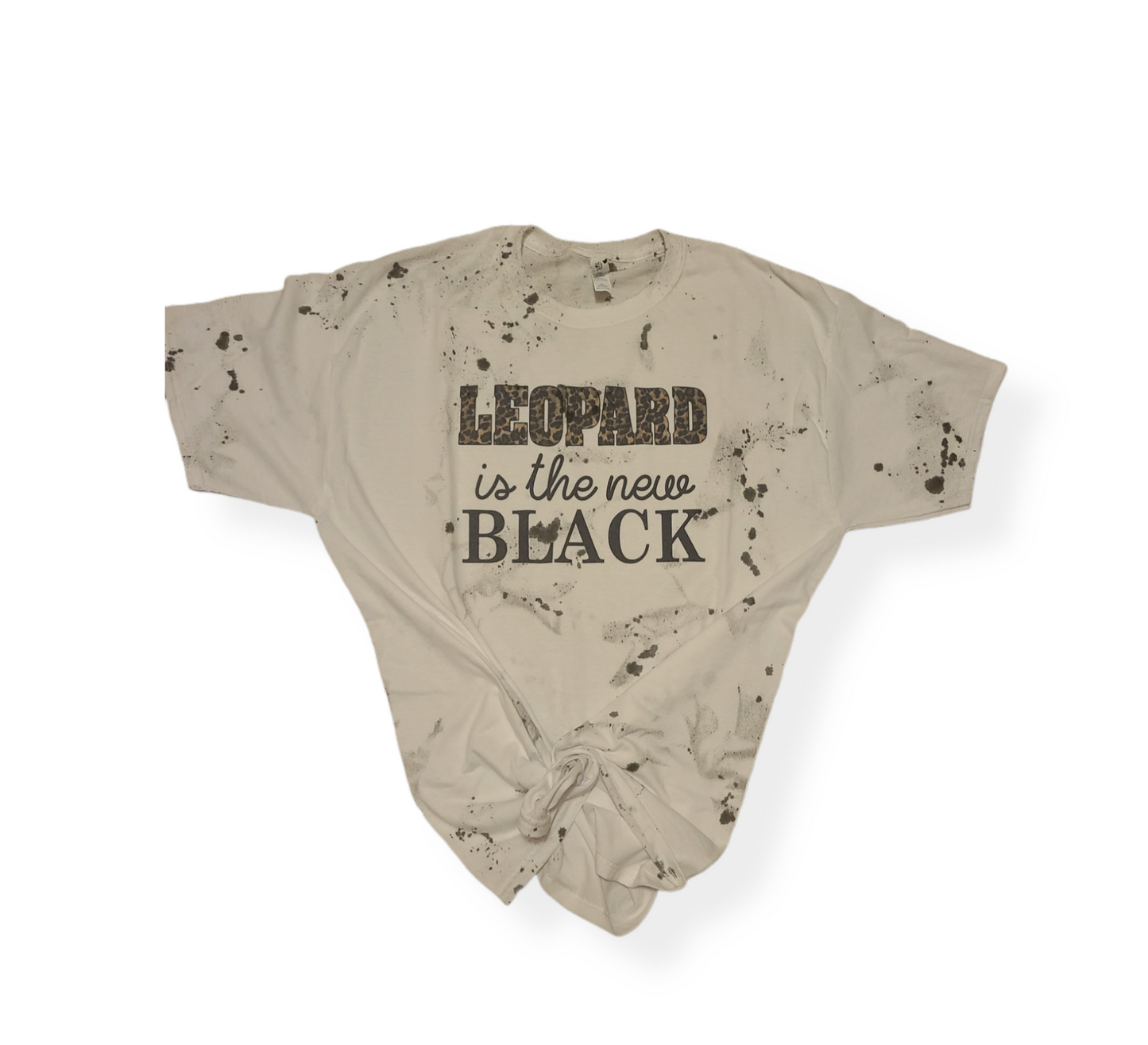 Leopard Is The New Black Ladies Shirt Girls Shirt
