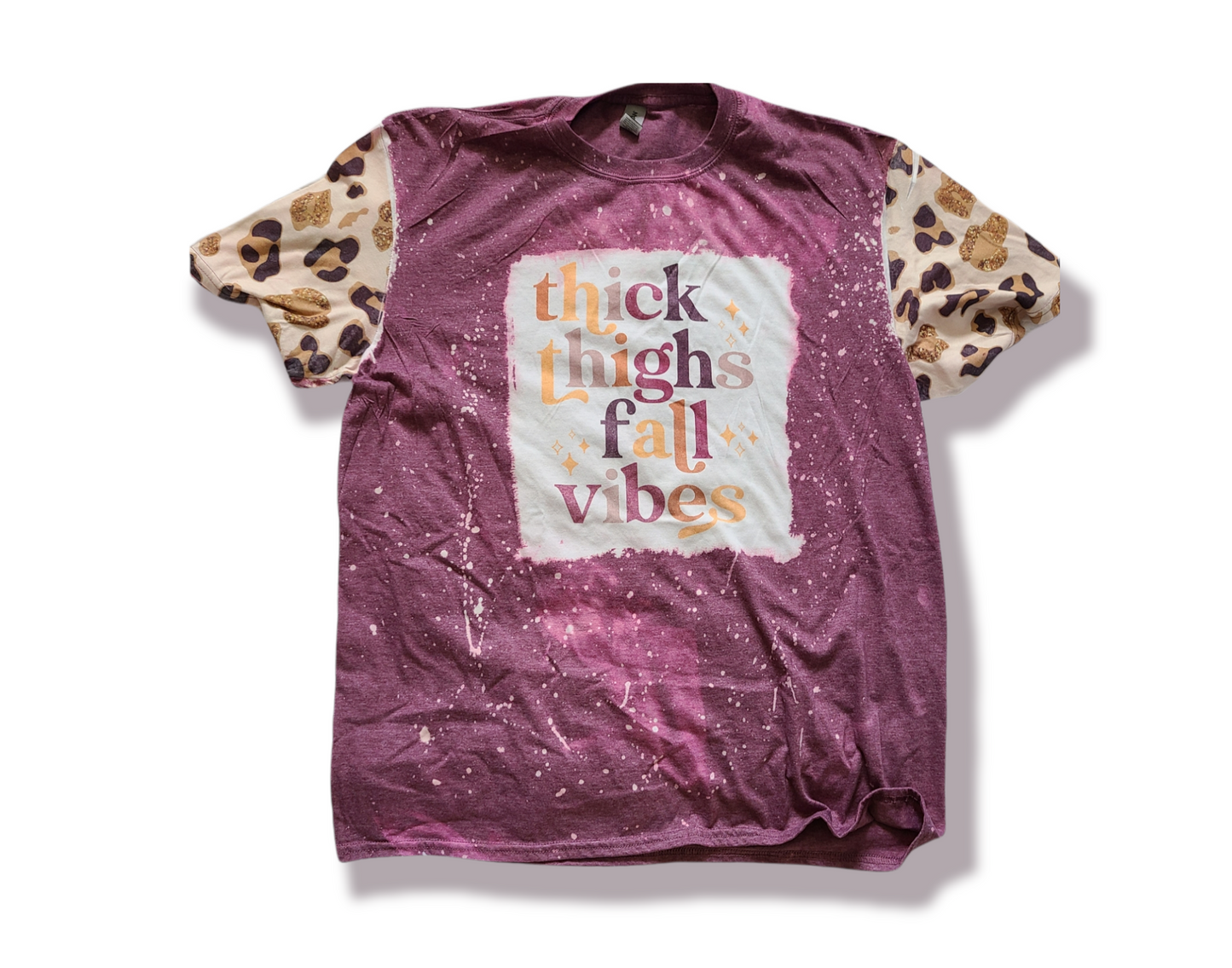 Thick Thighs Fall Vibes Ladies Shirt Girls Shirt