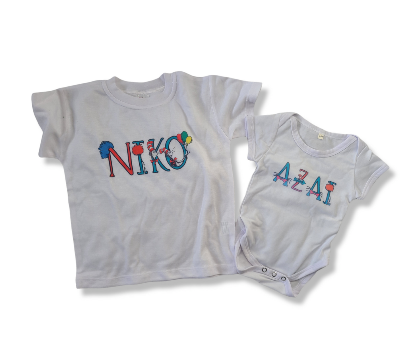Dr. Seuss Name Shirts Boys Shirt Girls Shirt Ladies Shirt Mens Shirt