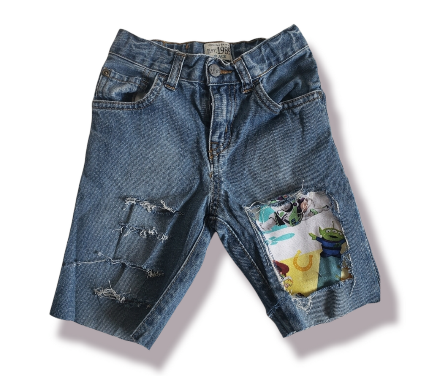 Toy Story Boys Distressed Jeans Short