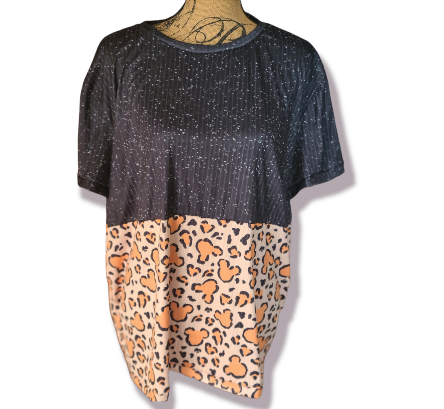 Adult Half & Half Color Block Shirt