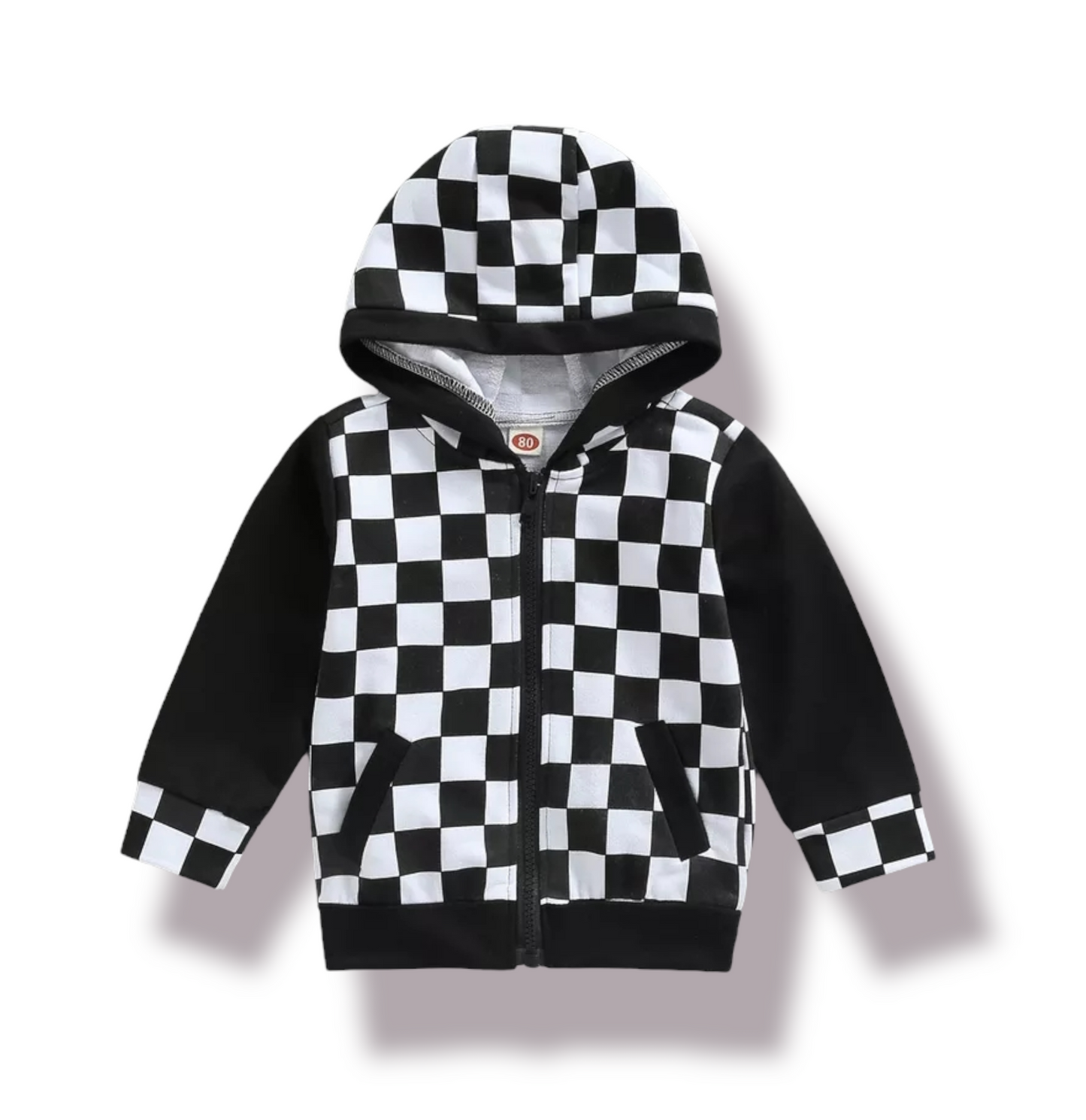 Checker Hooded Jacket
