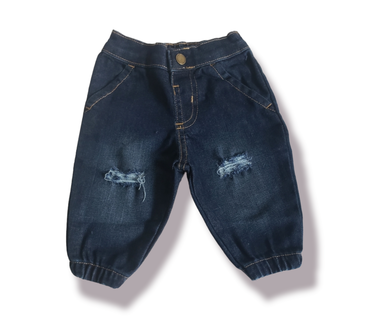 Basic Knees Boys Distressed Jeans
