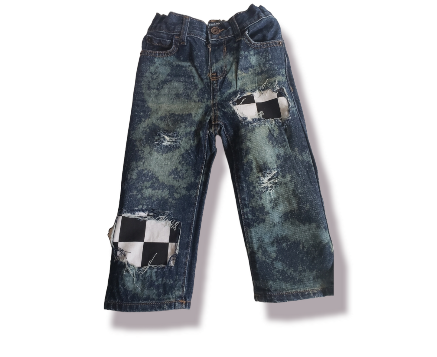 Checker Boys Distressed Jeans