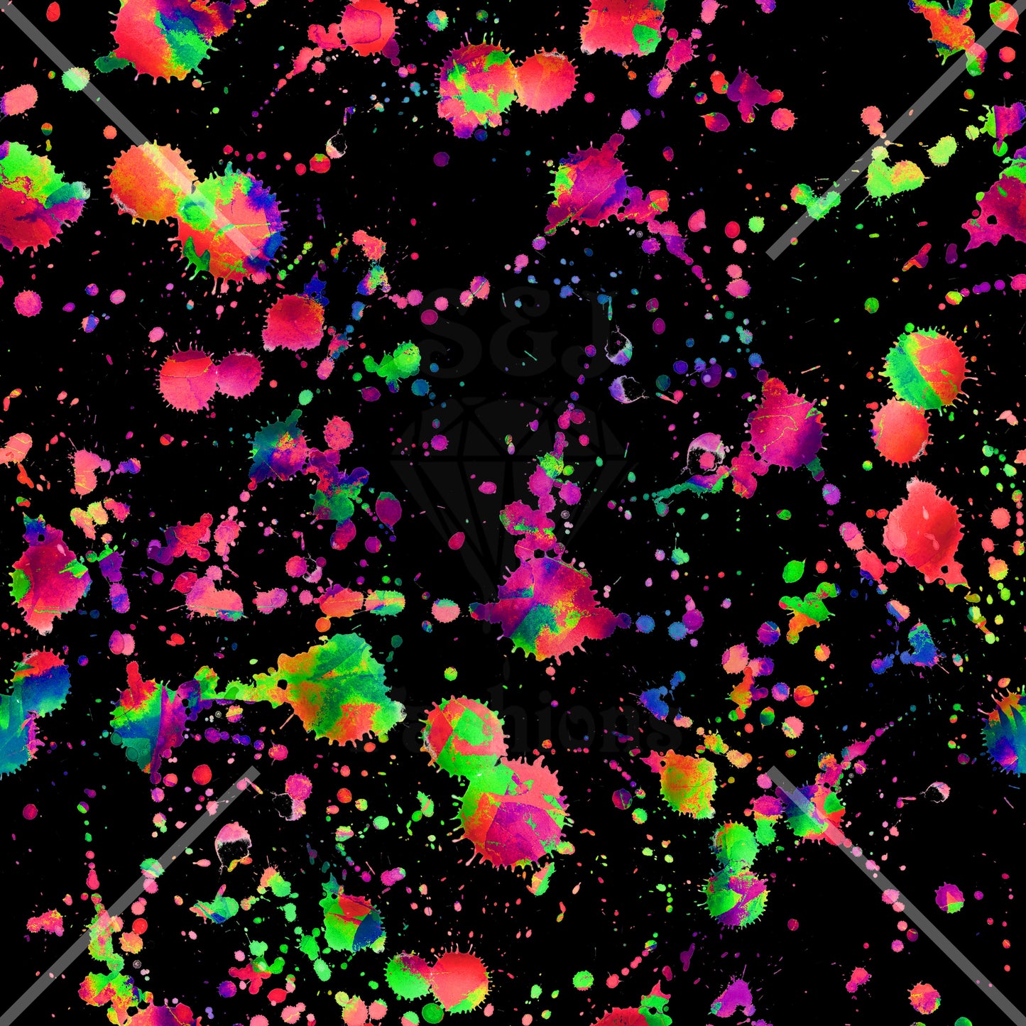 Colorful Splatters Handmade