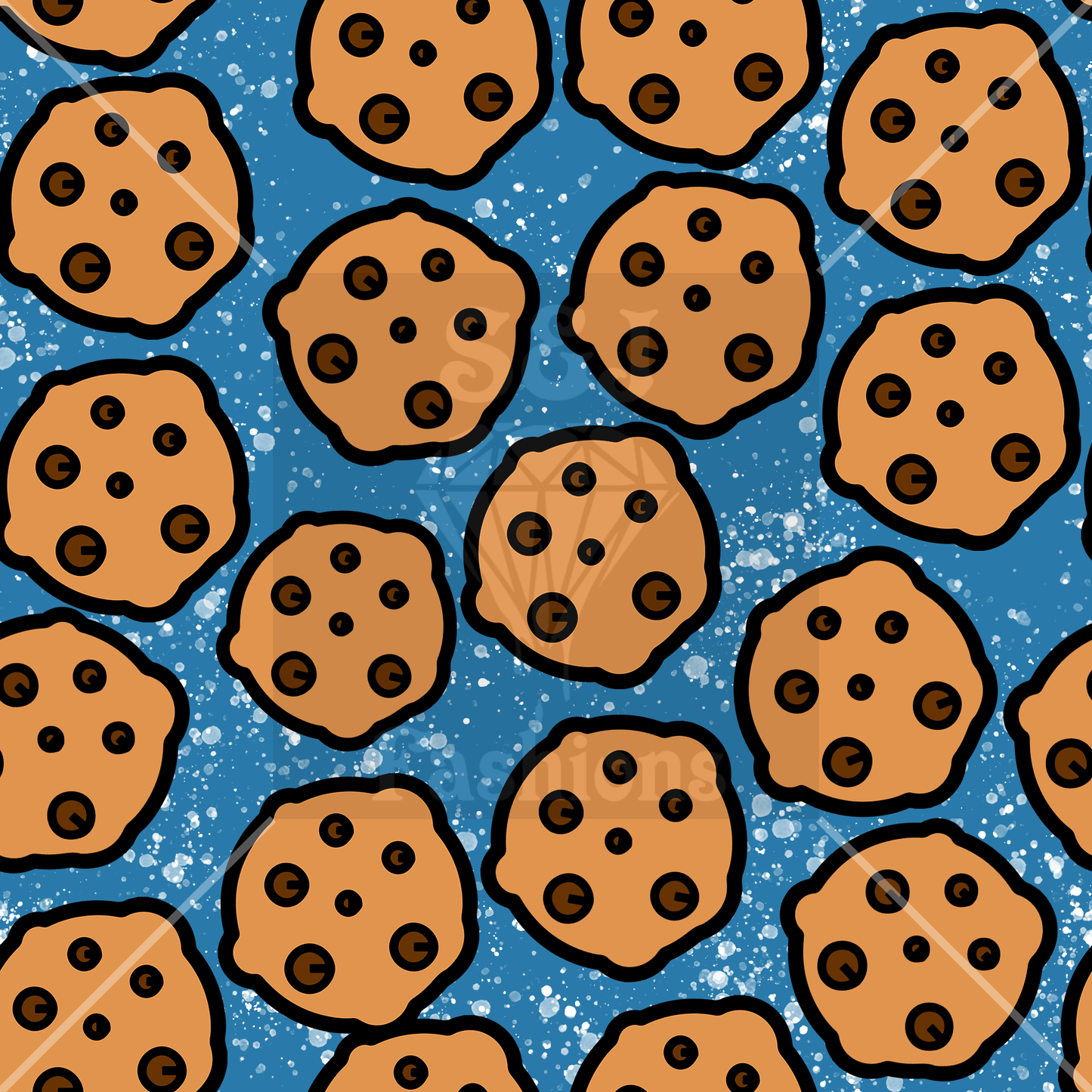 Sesame Street Cookie Monster Cookies Handmade