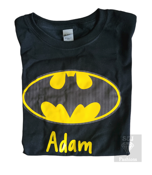 Personalized Batman Girls Shirt Boys Shirt Ladies Shirt Mens Shirt