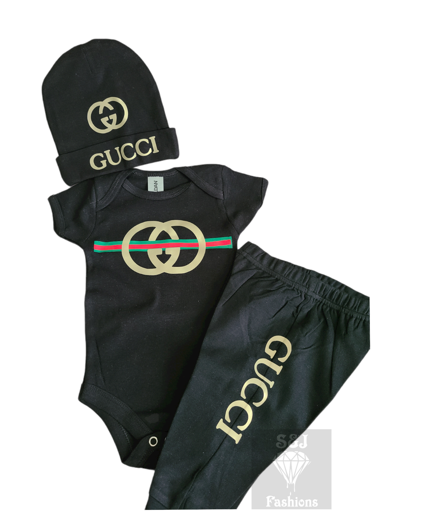 Gucci Onesie Set With Hat Boys Shirt Girls Shirt