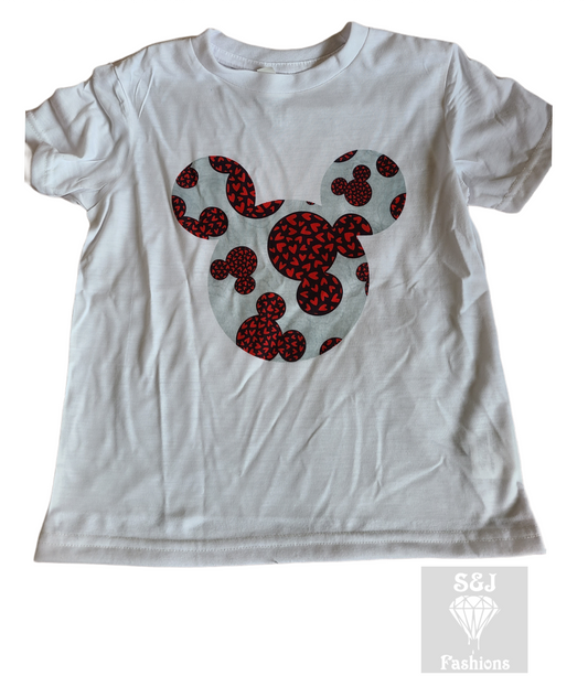 Mickey Valentine Shirt Girls Shirt Boys Shirt