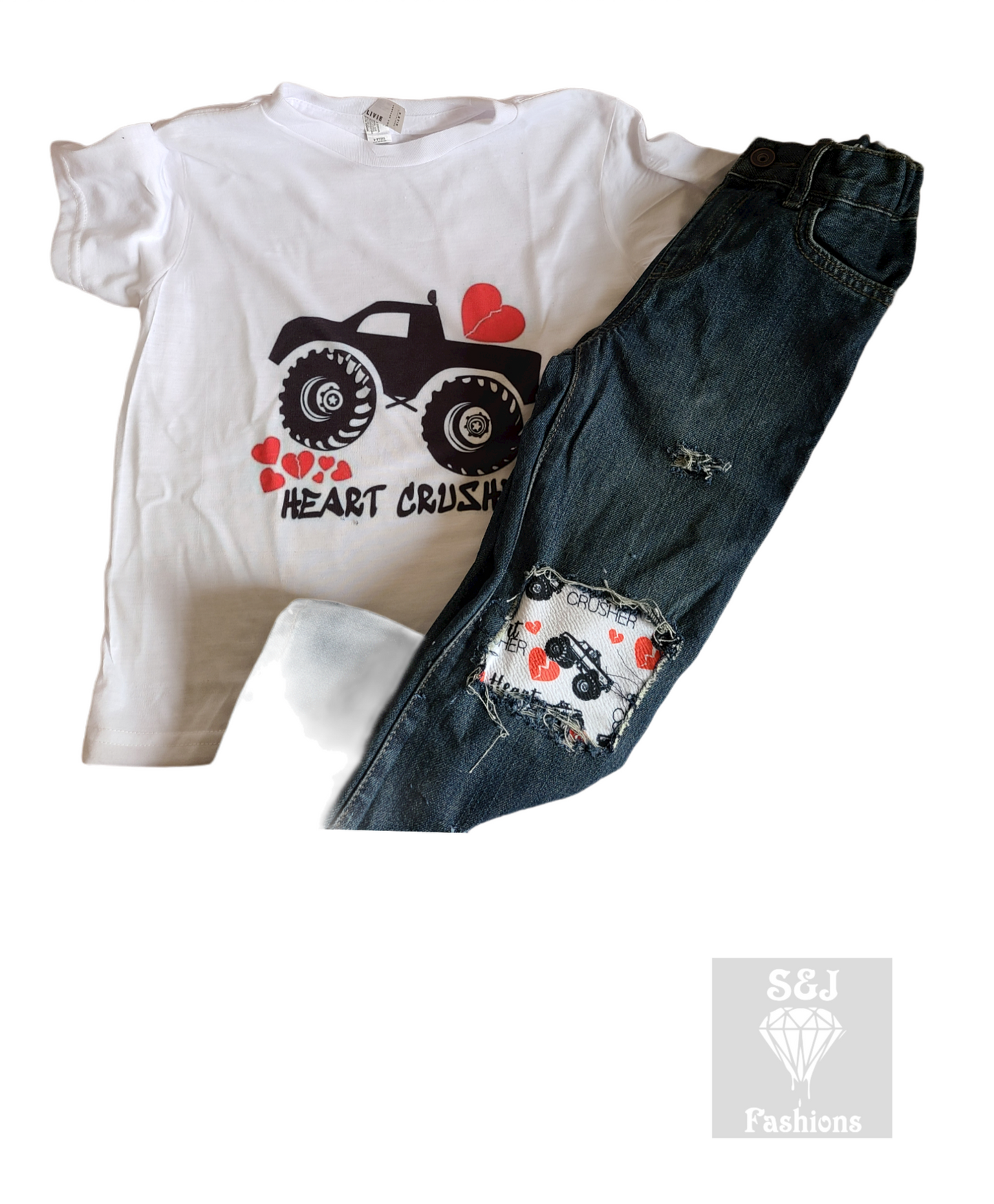 Heart Crusher Boys Distressed Jeans