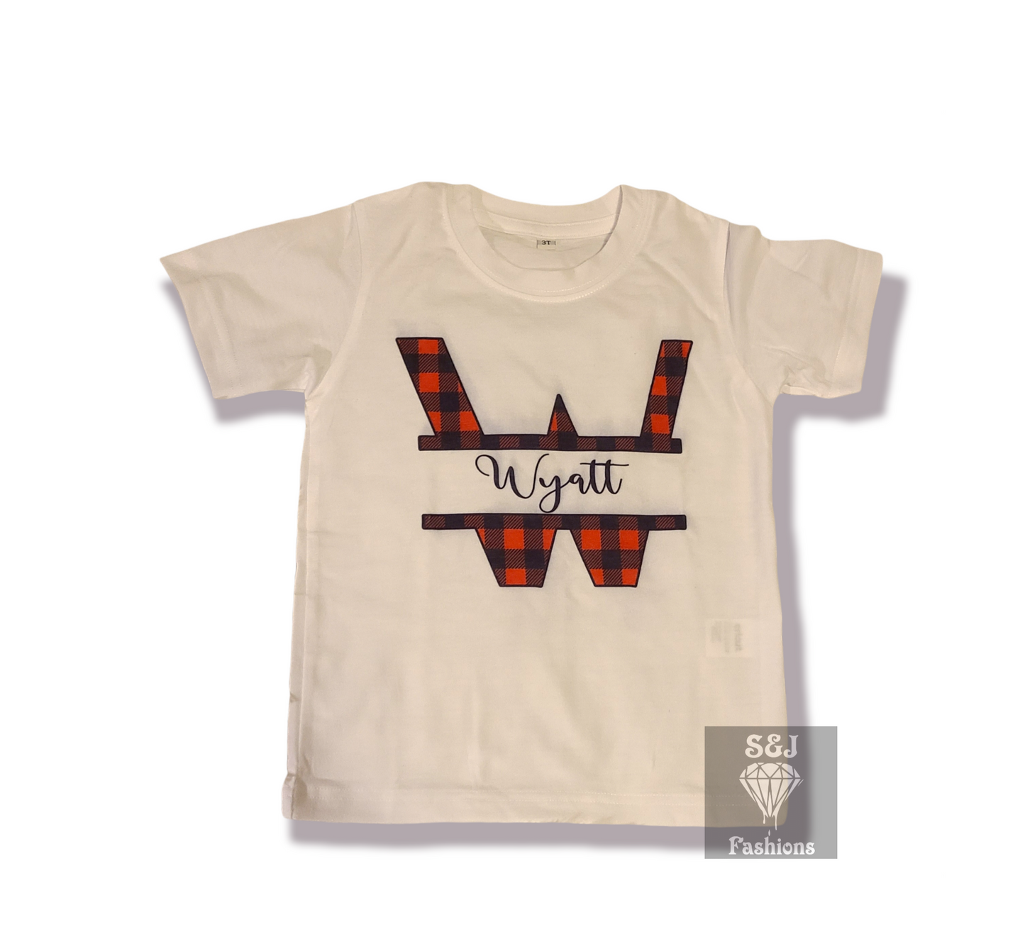 Personalized Buffalo Plaid Name Christmas Boys Shirt Girls Shirt Ladies Shirt Mens Shirt