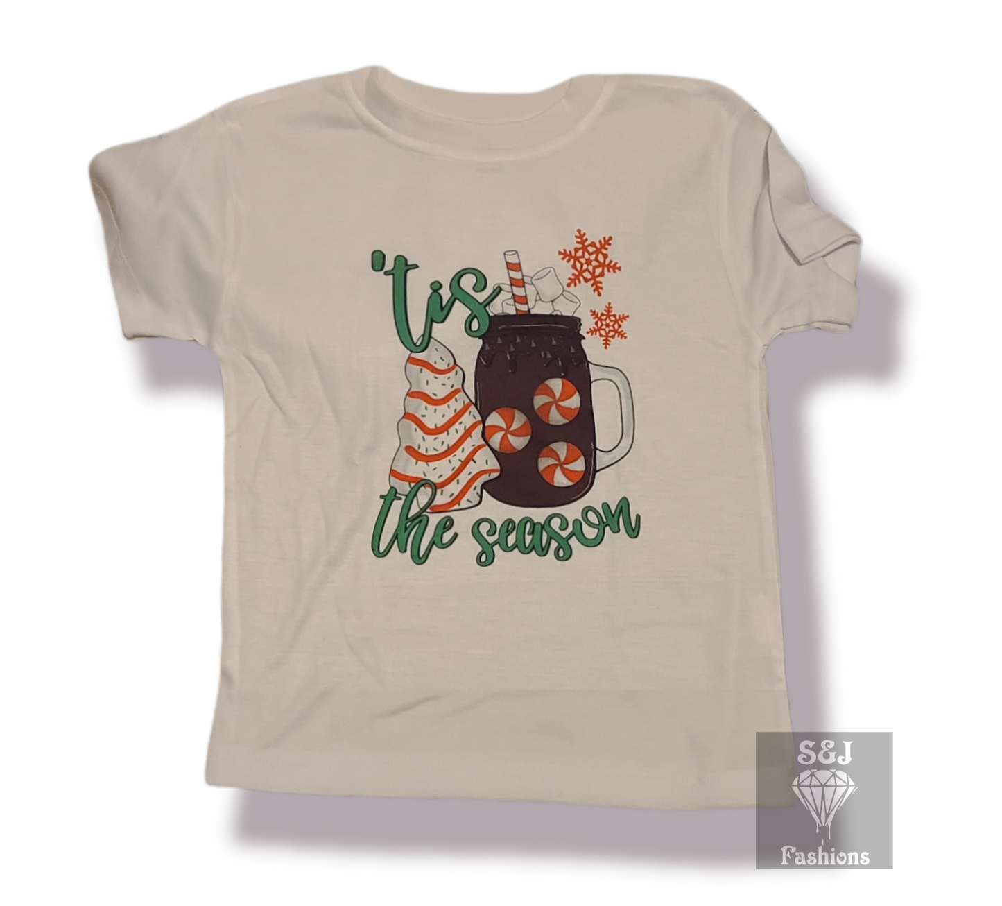 Tis The Season Christmas Ladies Shirt Girls Shirt