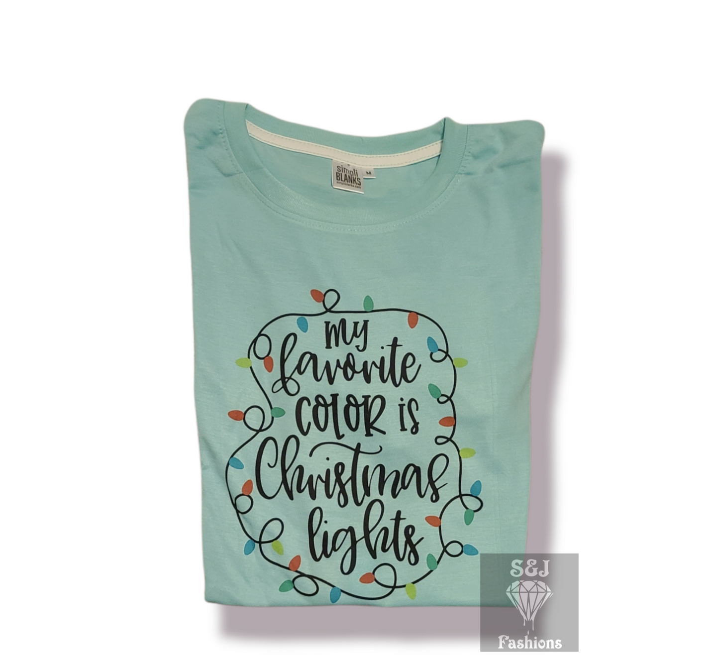 My Favorite Color Is Christmas Lights Boys Shirt Girls Shirt
