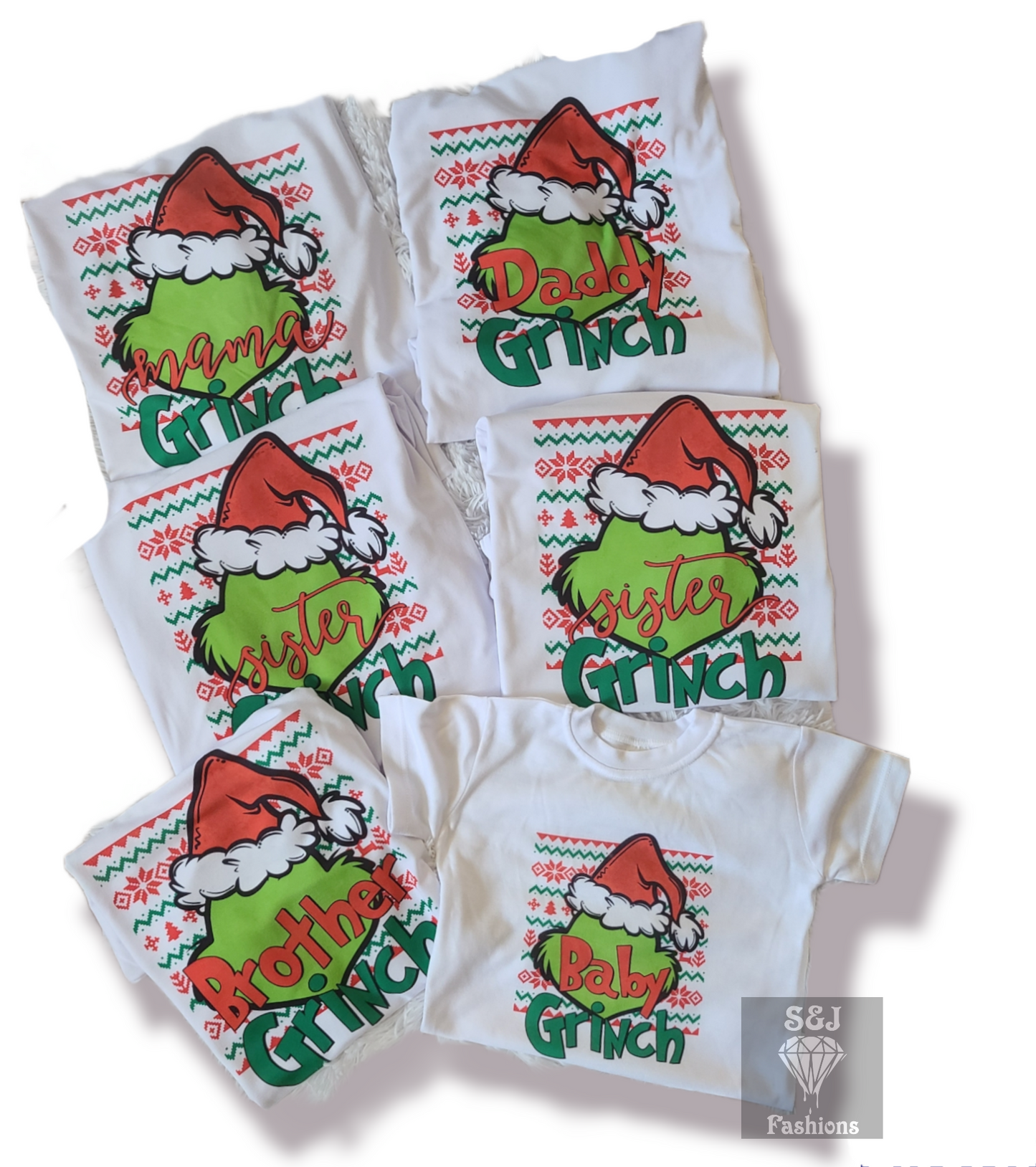 Grinch Mama sister daddy brother Christmas Boys Shirt Girls Shirt Ladies Shirt Mens Shirt