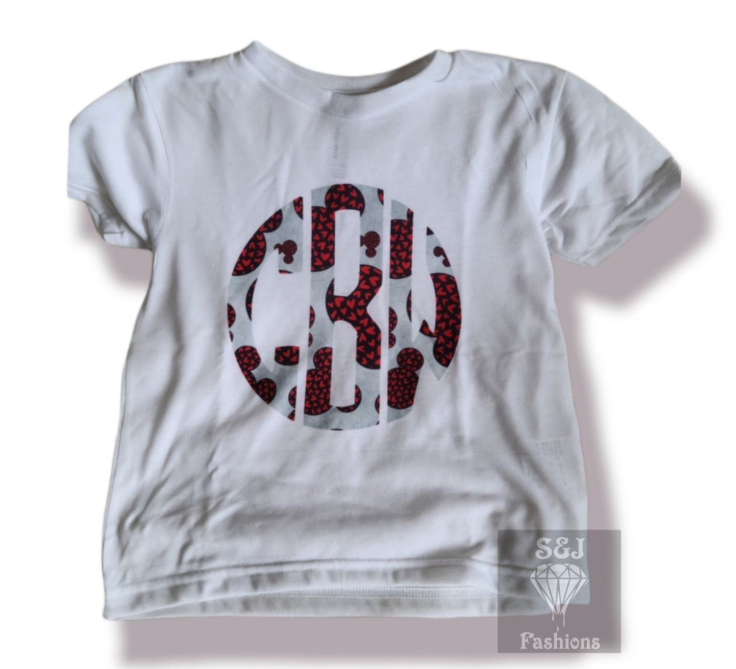 Mickey Monogram Valentine Shirt Girls Shirt Boys Shirt