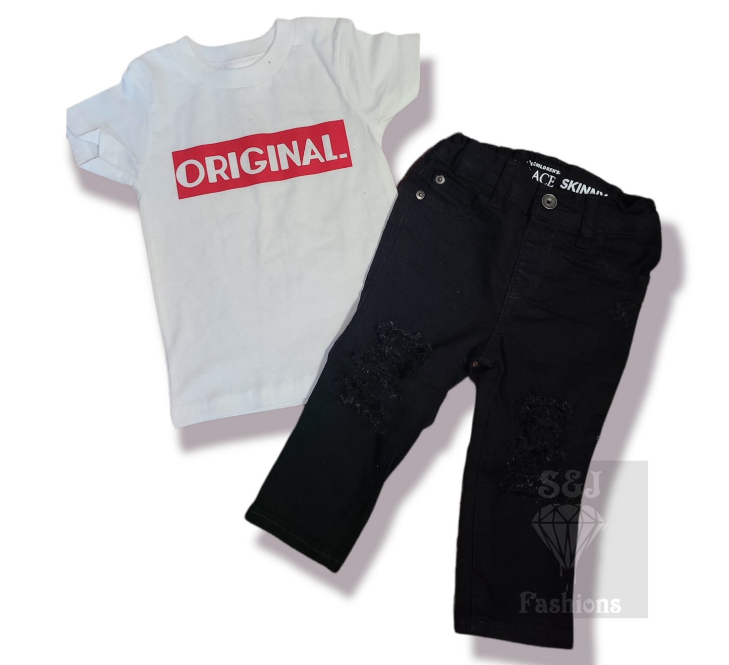 Trav Boys Distressed Jeans Girls Distressed Jeans Unisex