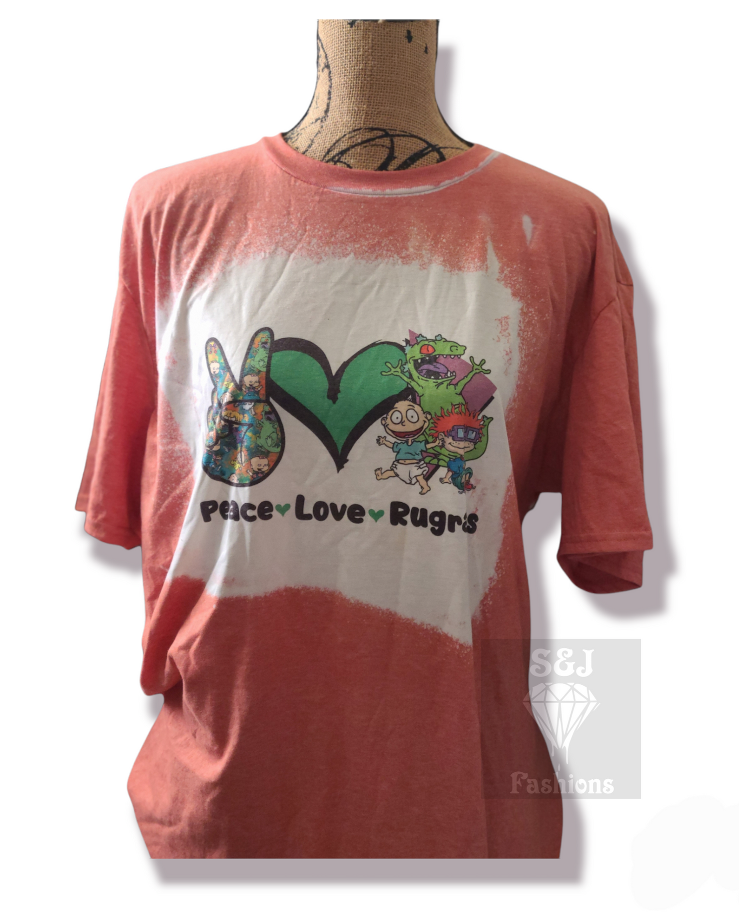 Peace Love Rugrats Girls Shirt Ladies Shirt