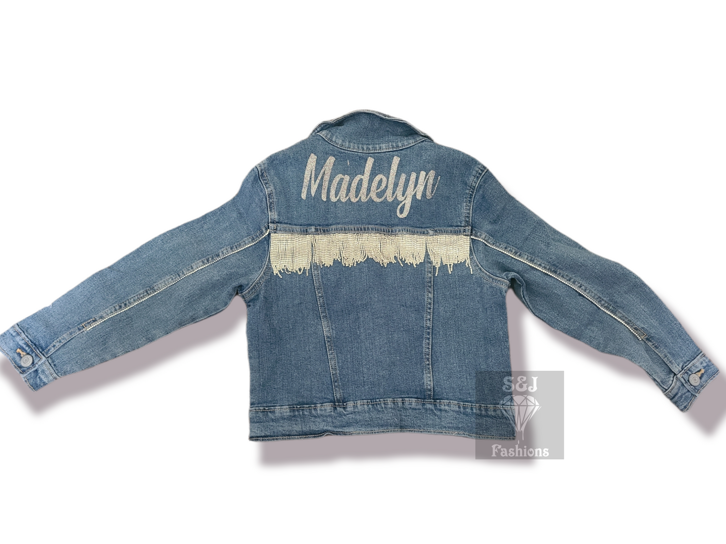 Custom Name Denim Jacket Girls Boys