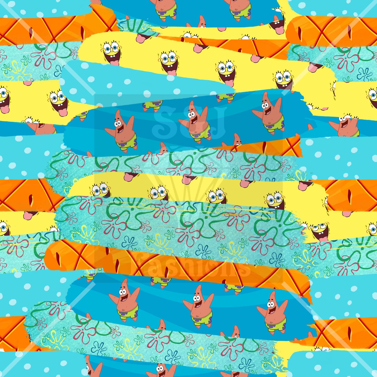 SpongeBob Brushstrokes Handmade