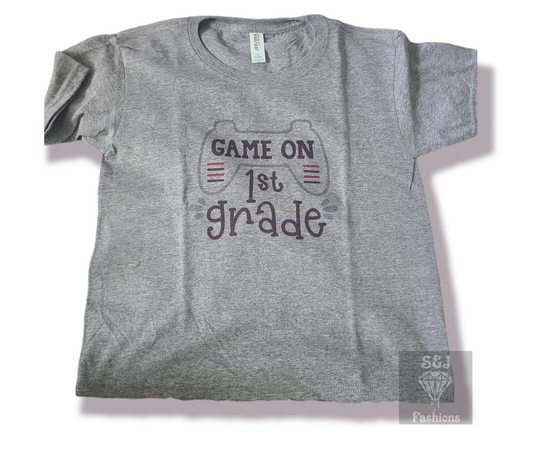 Game on 1st grade (ALL GRADES) Boys Shirt