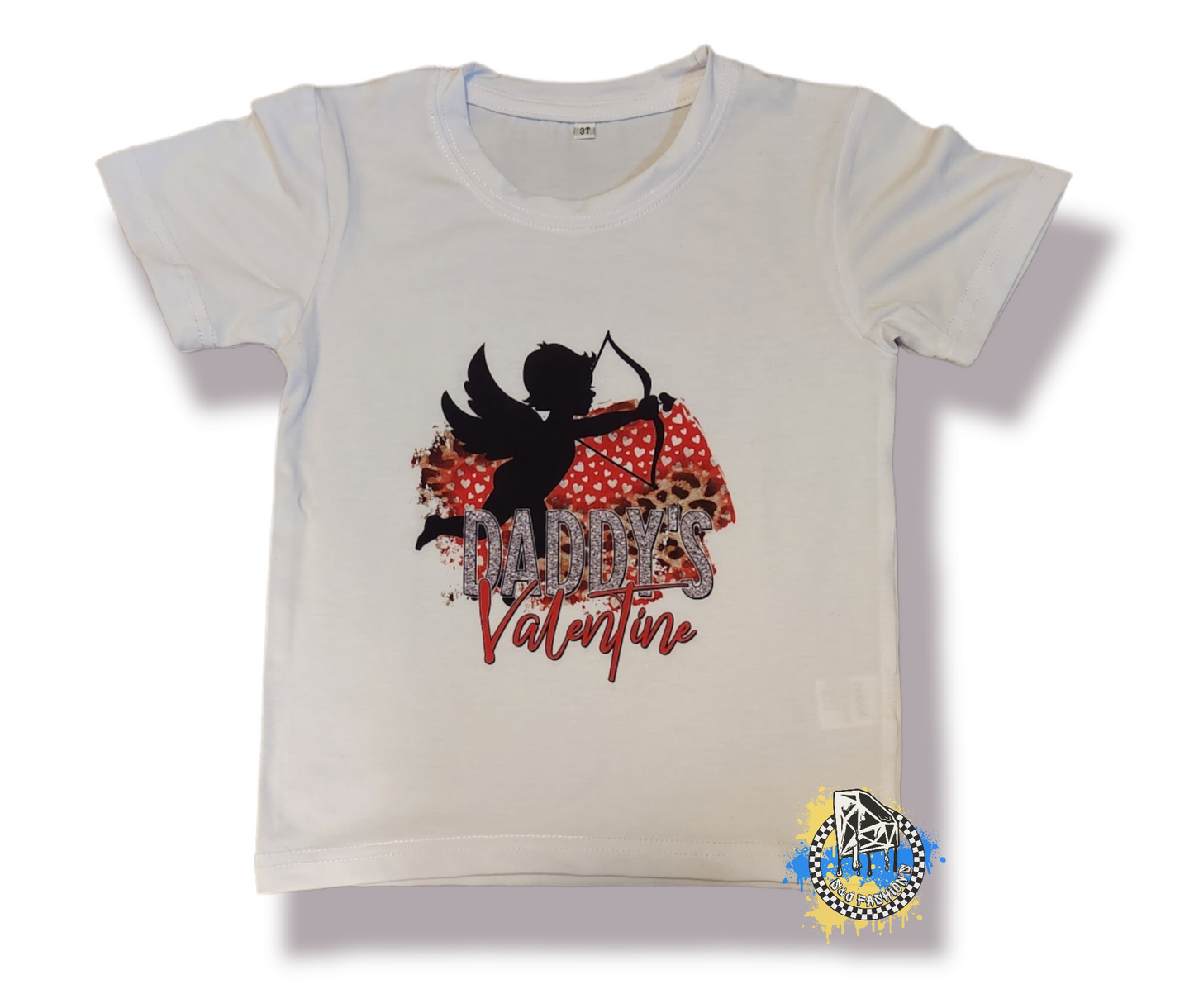 Daddy's Valentine Girls Shirt Valentines