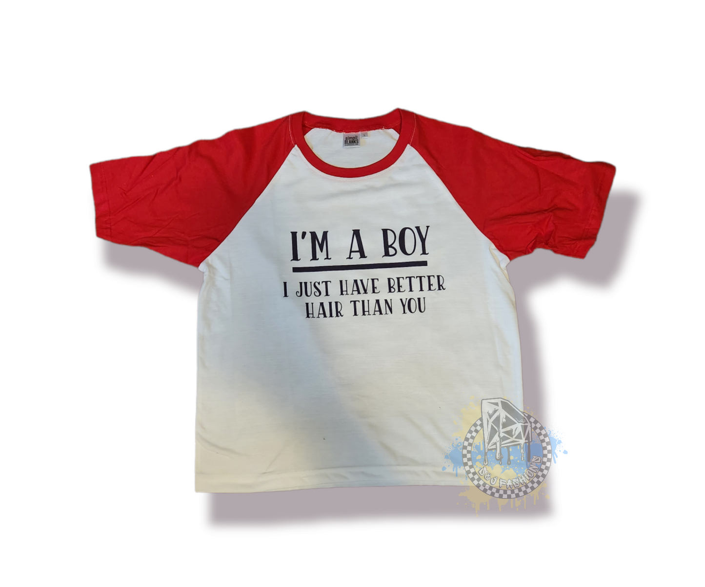 I'm A Boy I Just Have Better Hair Than You Hoodie Boys Shirt