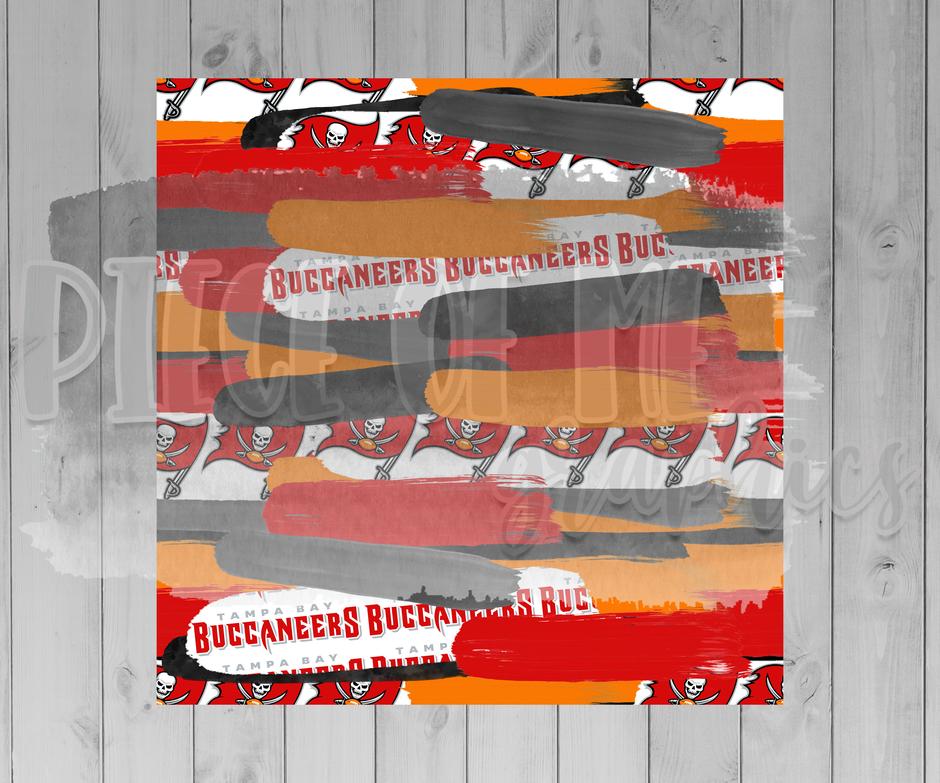 Buccaneers Brushstroke Handmade