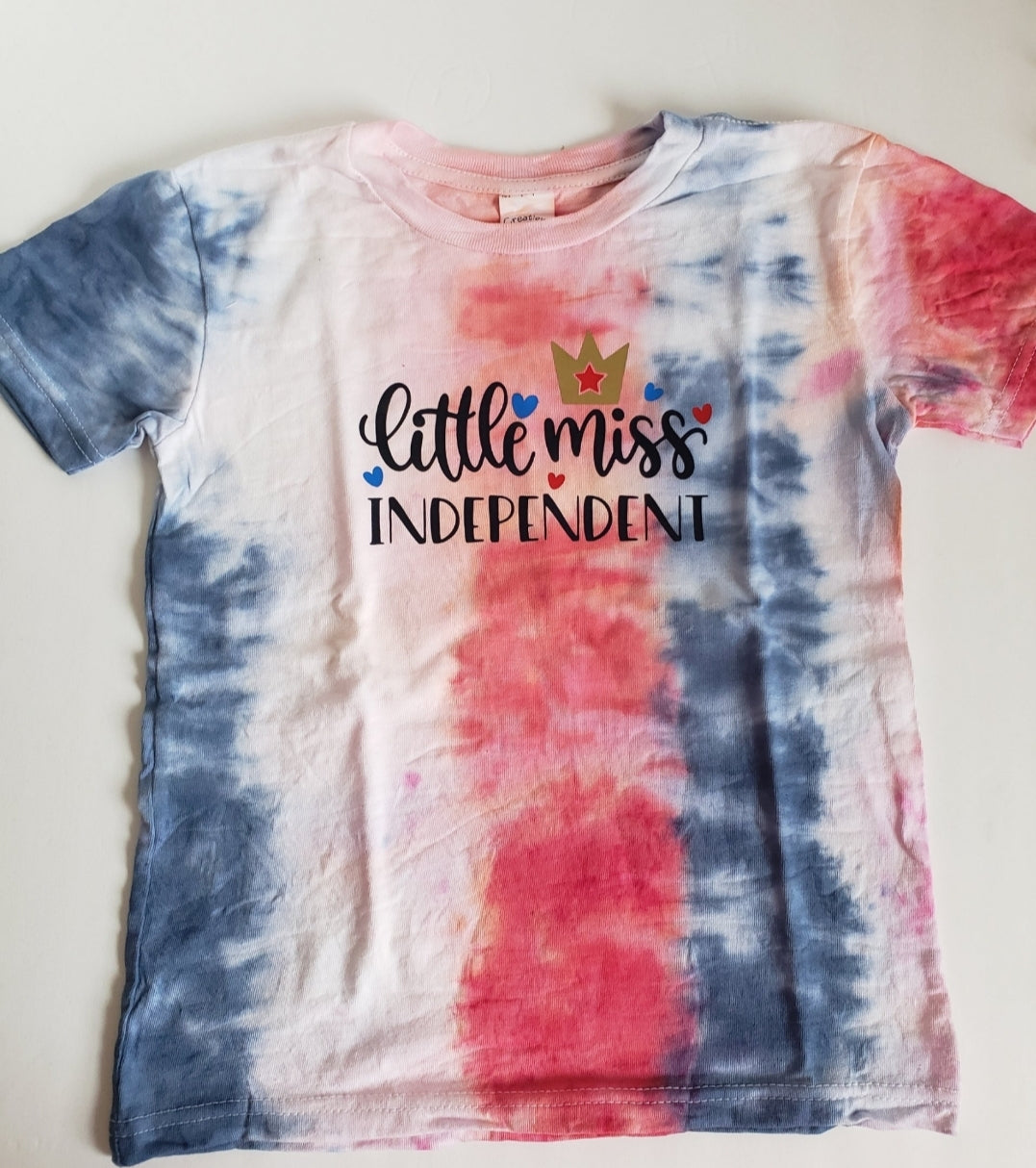 Little Miss Independent 4th of July Girls Shirt