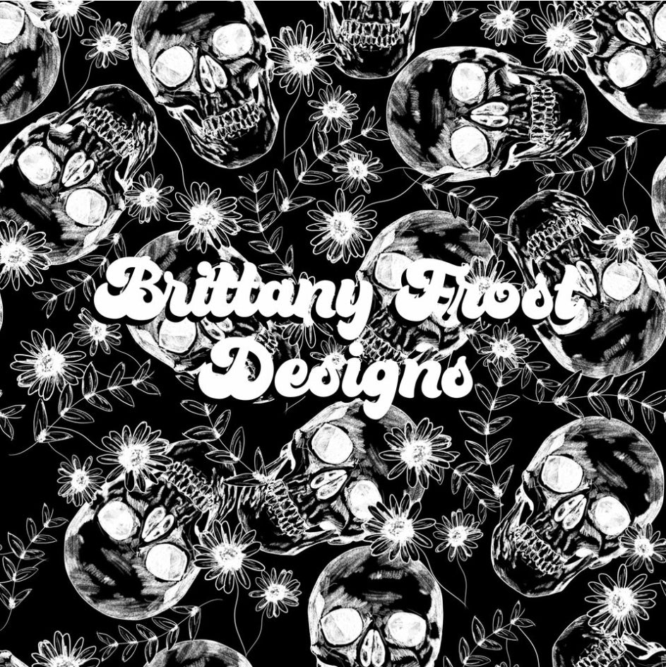 Skulls Frost Halloween Handmade